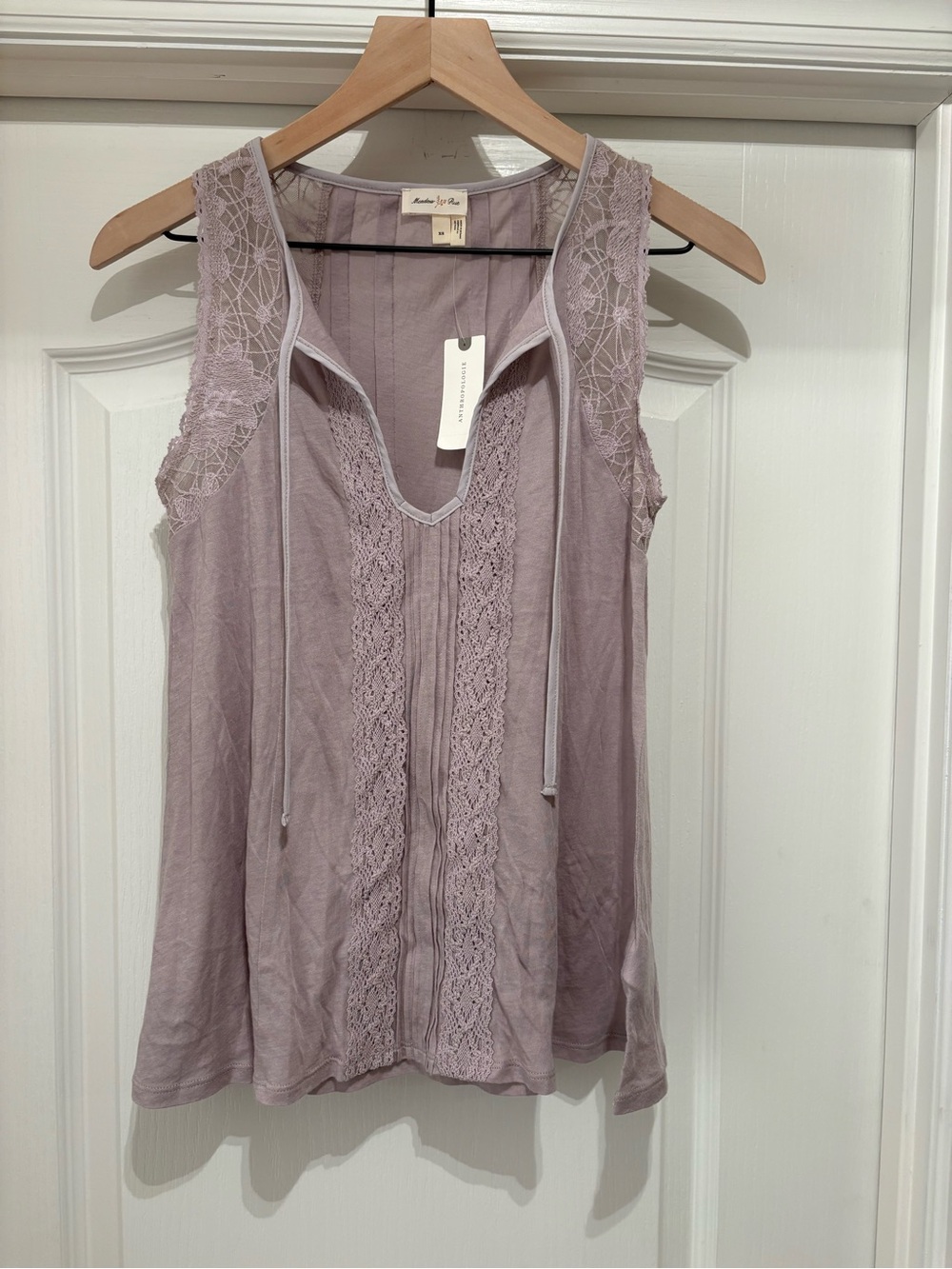 Women’s Anthropologie Meadow Rue mauve sleeveless tank top size XS NWT